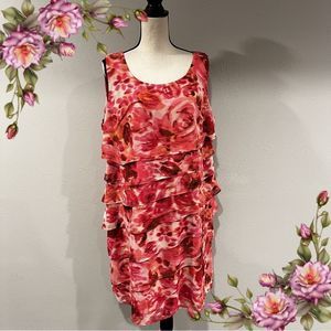 Plus Size floral midi dress